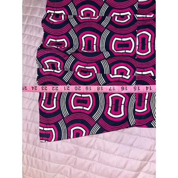 Y2K Club Monaco Womens Sleeveless Geometric Print Peplum Top Size xS - Picture 7 of 8